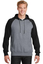 Load image into Gallery viewer, Custom Printed Raglan Colorblock Pullover Hooded Sweatshirt Add Your Logo or Text - Jittybo's Custom Clothing & Embroidery