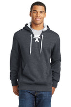 Load image into Gallery viewer, Custom Embroidered Lace Up Pullover Hooded Sweatshirt - Jittybo's Custom Clothing & Embroidery
