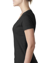 Charger l'image dans la galerie, Custom Printed Womens V-Neck T-Shirt Add Your Logo or Text - Jittybo's Custom Clothing & Embroidery