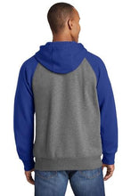 Load image into Gallery viewer, Custom Embroidered Raglan Colorblock Full-Zip Hooded Fleece Jacket Add Your Logo or Text - Jittybo's Custom Clothing & Embroidery