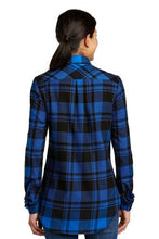 画像をギャラリービューアに読み込む, Custom EMBROIDERED Ladies PLAID Flannel ADD YOUR LOGO OR TEXT / Bridesmaid plaid shirt - Jittybo's Custom Clothing & Embroidery