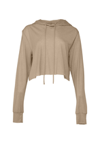 Charger l'image dans la galerie, Custom Embroidered Cropped Women's Long Sleeve Cropped Hoodie Add Your Logo or Text - Jittybo's Custom Clothing & Embroidery