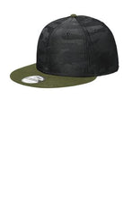 画像をギャラリービューアに読み込む, Custom Embroidered New Era Camo Flat Bill Snapback Cap - Jittybo's Custom Clothing & Embroidery