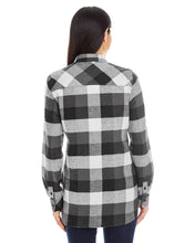 画像をギャラリービューアに読み込む, Custom EMBROIDERED Ladies PLAID Flannel ADD YOUR LOGO OR TEXT / Bridesmaid plaid shirt - Jittybo's Custom Clothing & Embroidery