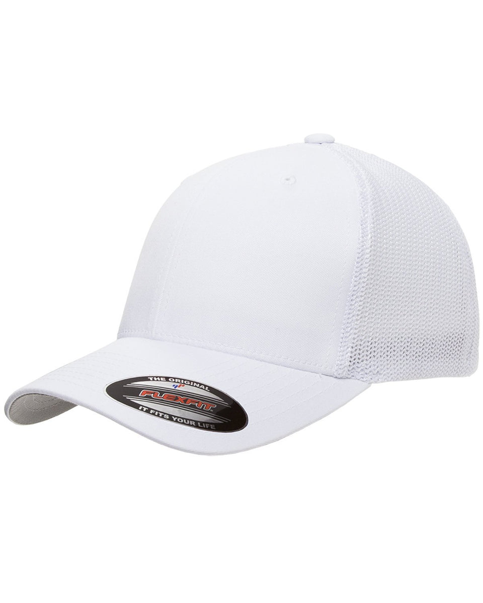 Custom Embroidered FlexFit Trucker Hat Add Your Logo or Text – Jittybo\'s  Custom Clothing & Embroidery
