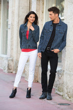 画像をギャラリービューアに読み込む, CUSTOM Embroidered Men's Denim Jacket Add Your Logo or Text - Jittybo's Custom Clothing & Embroidery