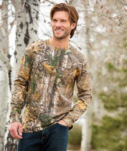 Load image into Gallery viewer, Custom Embroidered Camo Long Sleeve / Custom Hunting Shirt/ Personalized Camo Shirt / Hunting Shirt / Deer Hunter / Embroidered Camo t-shirt - Jittybo's Custom Clothing & Embroidery