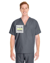 画像をギャラリービューアに読み込む, Custom Embroidered PREMIUM HOSPITAL SCRUB TOP - NURSE UNIFORM - Jittybo's Custom Clothing & Embroidery