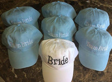 Load image into Gallery viewer, Custom Wedding BRIDESMAIDS Matching Caps ( 8 hat bundle ) - Jittybo's Custom Clothing & Embroidery