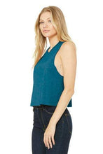 Charger l'image dans la galerie, Custom Printed Womens Cropped Tank Racerback - Jittybo's Custom Clothing & Embroidery