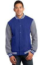 画像をギャラリービューアに読み込む, Custom Embroidered Men's Fleece Letterman Jacket Add Your Logo or Text - Jittybo's Custom Clothing & Embroidery