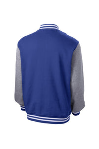 Custom Embroidered Men's Fleece Letterman Jacket Add Your Logo or Text - Jittybo's Custom Clothing & Embroidery