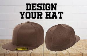 CUSTOM Flex Fit fitted hat / Custom Embroidery /Embroidered hat / Custom Snapback / Custom Baseball Cap / fitted hat / baseball Hat / gift - Jittybo's Custom Clothing & Embroidery