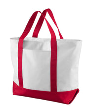 Lade das Bild in den Galerie-Viewer, Custom All  Giant Zippered Boat Tote  Add Your Logo or Text - Jittybo&#39;s Custom Clothing &amp; Embroidery
