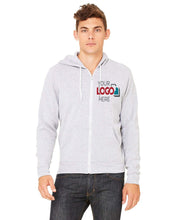 Lade das Bild in den Galerie-Viewer, Custom Embroidered Printed Bella+Canvas Zip-Up Hoodies  Add Your Logo or Text - Jittybo&#39;s Custom Clothing &amp; Embroidery

