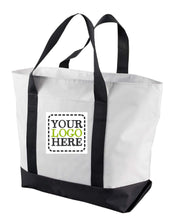 Lade das Bild in den Galerie-Viewer, Custom All  Giant Zippered Boat Tote  Add Your Logo or Text - Jittybo&#39;s Custom Clothing &amp; Embroidery

