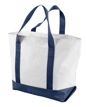 Lade das Bild in den Galerie-Viewer, Custom All  Giant Zippered Boat Tote  Add Your Logo or Text - Jittybo&#39;s Custom Clothing &amp; Embroidery
