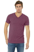 Lade das Bild in den Galerie-Viewer, Custom Printed Bella+Canvas Unisex Triblend Short Sleeve V-Neck Tee/ Men&#39;s Gift/ Father&#39;s Day Gift/Custom Gift/Custom logo/Custom Embroidery - Jittybo&#39;s Custom Clothing &amp; Embroidery
