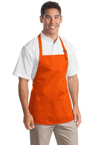 Custom EMBROIDERED Medium-Length Apron with Pouch Pockets - Jittybo's Custom Clothing & Embroidery