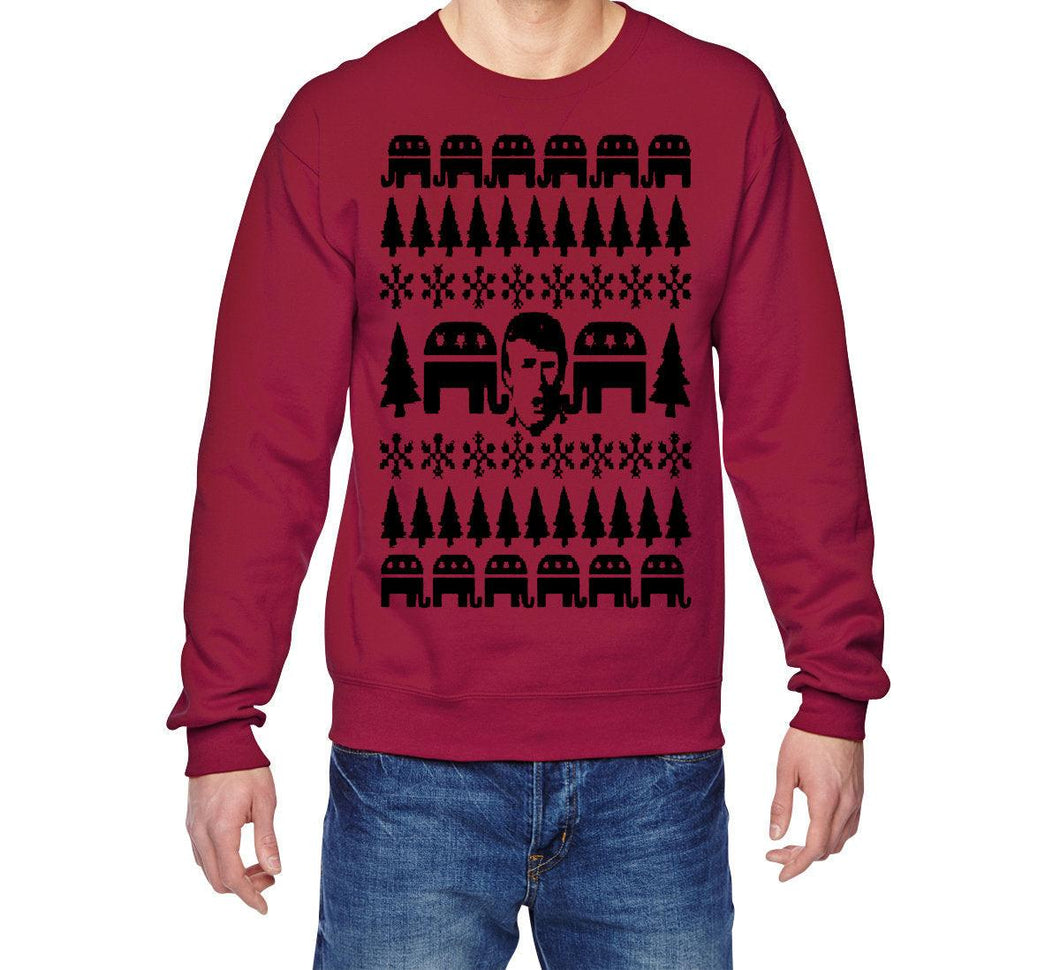 Merry Christmas Ugly Sweater (Trump) - Jittybo's Custom Clothing & Embroidery