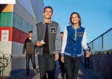 Lade das Bild in den Galerie-Viewer, Custom Embroidered Men&#39;s Fleece Letterman Jacket Add Your Logo or Text - Jittybo&#39;s Custom Clothing &amp; Embroidery
