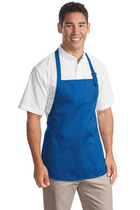 Custom EMBROIDERED Medium-Length Apron with Pouch Pockets - Jittybo's Custom Clothing & Embroidery