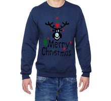 Lade das Bild in den Galerie-Viewer, Christmas Ugly Sweater (Merry Christmas Reindeer) - Jittybo&#39;s Custom Clothing &amp; Embroidery
