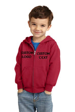 Load image into Gallery viewer, Custom Toddler Core Fleece Full-Zip Hoodie Sweatshirt/ Custom Children&#39;s Sweater/ Toddler Customized Sweatshirt/Kids Personalized Sweatshirt - Jittybo&#39;s Custom Clothing &amp; Embroidery
