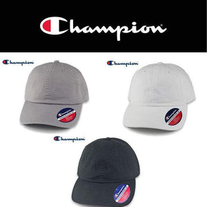 Custom Champion Dad Hat / Personalized Cap / Personalized Embroidery - Jittybo's Custom Clothing & Embroidery
