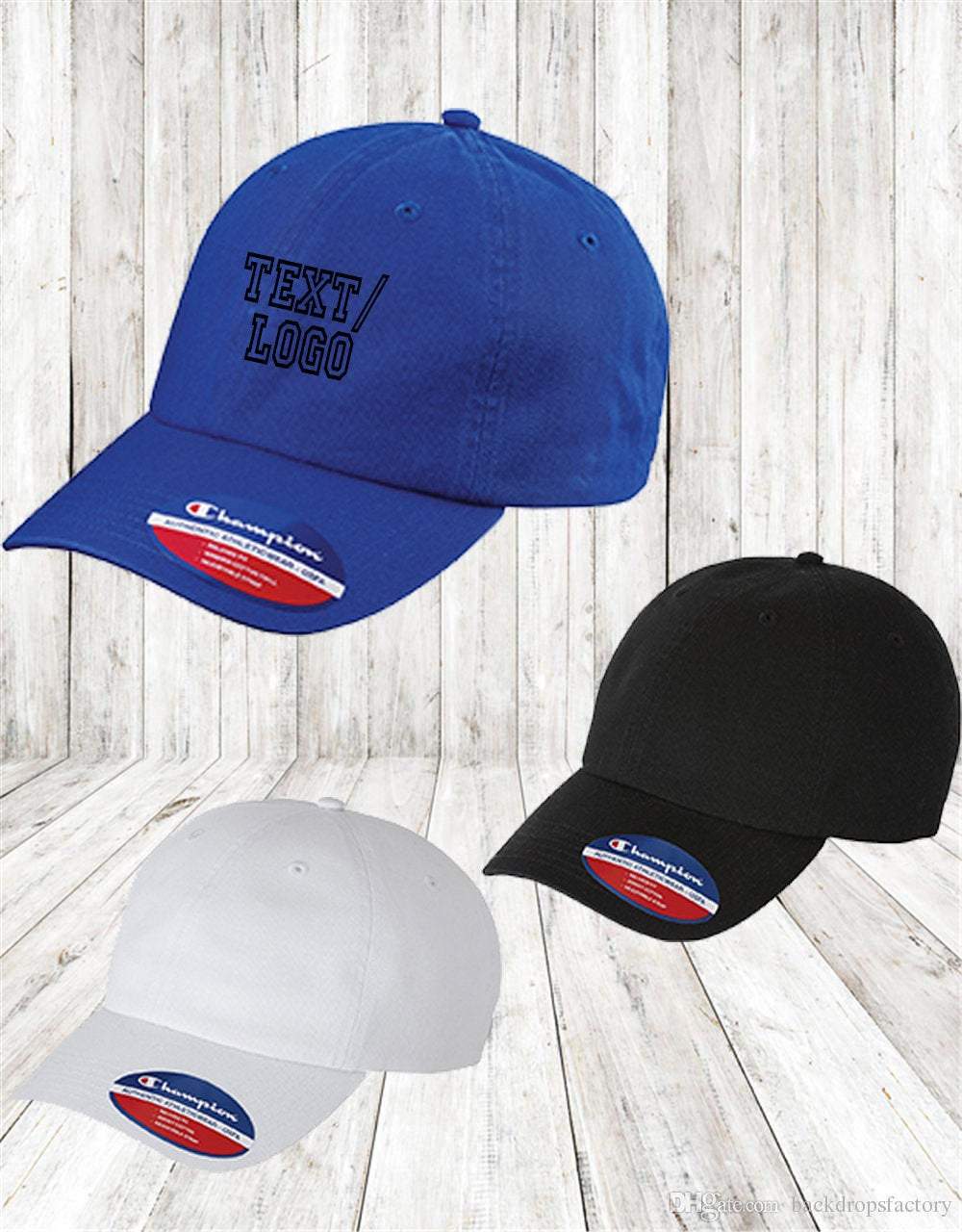 Custom Champion Dad Hat / Personalized Cap / Personalized Embroidery - Jittybo's Custom Clothing & Embroidery