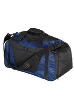 Load image into Gallery viewer, Custom EMBROIDERED Small TwoTone Duffel Bag ADD YOUR LOGO OR TEXT - Jittybo&#39;s Custom Clothing &amp; Embroidery
