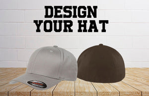 Custom Flexfit / Flex Fit 6277 Curved Bill / Personalized Embroidery / Your Custom Hat / Flexfit Baseball Caps / Embroidered Hats / Custom - Jittybo's Custom Clothing & Embroidery