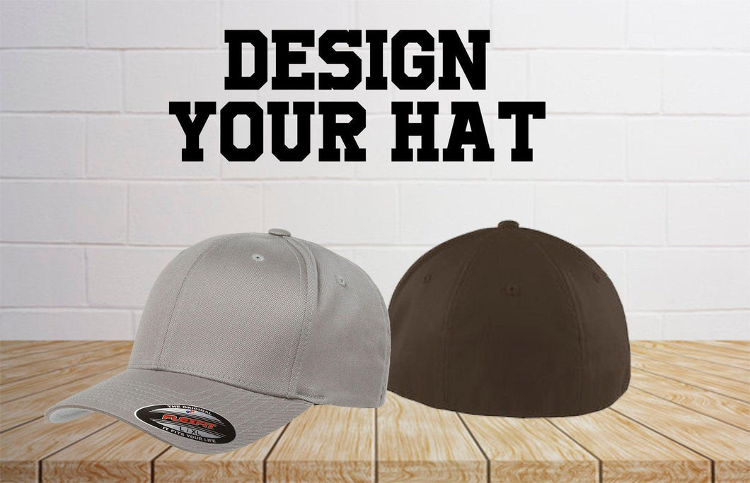 Custom Flexfit / Flex Fit 6277 Curved Bill / Personalized Embroidery / Your Custom Hat / Flexfit Baseball Caps / Embroidered Hats / Custom - Jittybo's Custom Clothing & Embroidery
