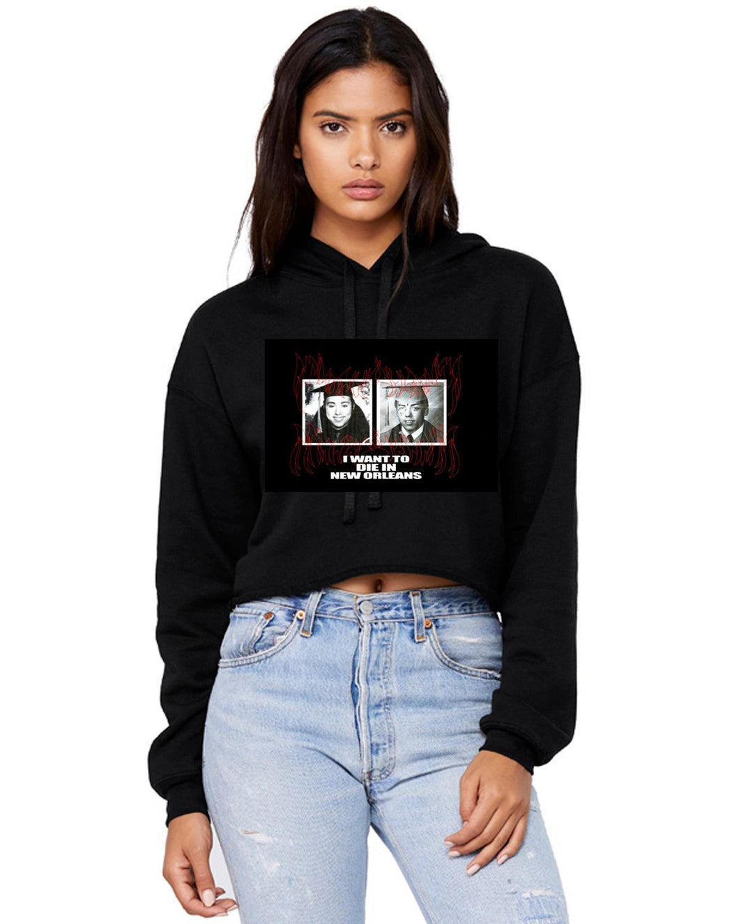 Custom Bella + Canvas Women's Cropped Hoodie