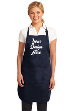 Lade das Bild in den Galerie-Viewer, Custom Embroidered Full-Length Apron with Stain Release Add Your Logo or Text - Jittybo&#39;s Custom Clothing &amp; Embroidery
