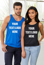 Lade das Bild in den Galerie-Viewer, Custom Printed Unisex Jersey Tank / Custom Tank / Men&#39;s Custom Muscle Shirt / Custom Men&#39;s Clothing / Create Your Own Tank Top / Men&#39;s tee - Jittybo&#39;s Custom Clothing &amp; Embroidery

